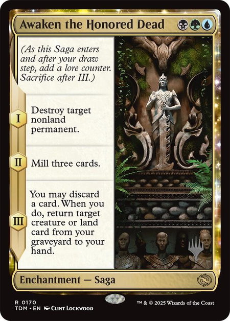 Awaken the Honored Dead - Promo Pack: Tarkir: Dragonstorm Magic: The Gathering trading card