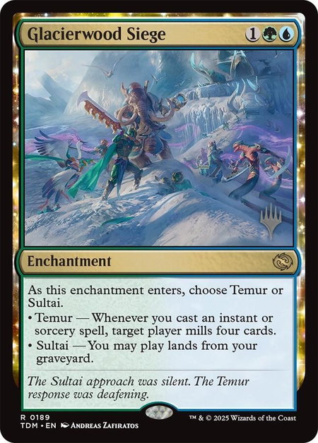 Glacierwood Siege - Promo Pack: Tarkir: Dragonstorm Magic: The Gathering trading card