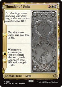 Thunder of Unity - Promo Pack: Tarkir: Dragonstorm (PPTDM) #231 - Rare Magic: The Gathering Trading Card