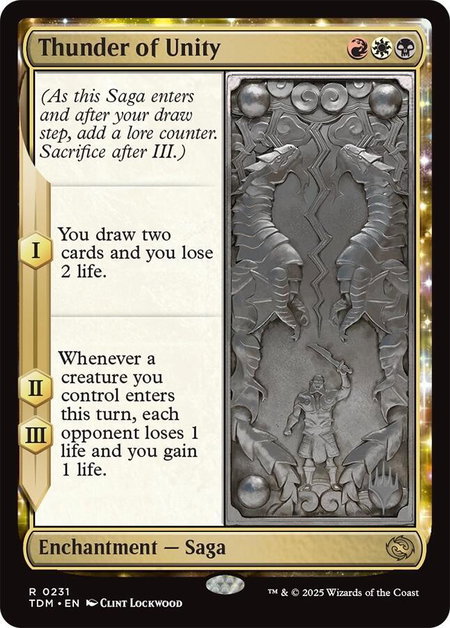 Thunder of Unity - Promo Pack: Tarkir: Dragonstorm Magic: The Gathering trading card