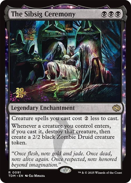 The Sibsig Ceremony - Prerelease Cards Magic: The Gathering trading card