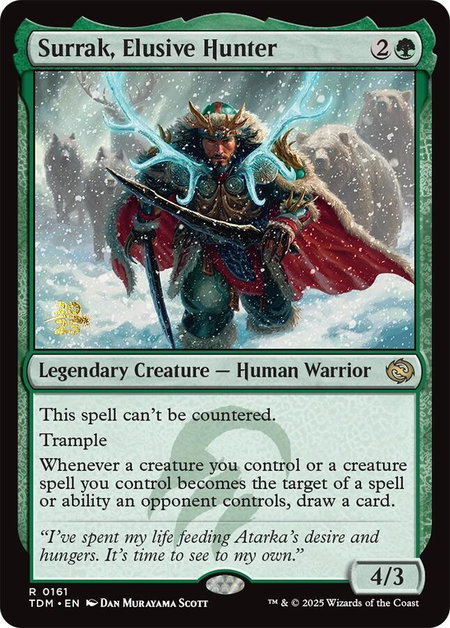 Surrak, Elusive Hunter - Prerelease Cards Magic: The Gathering trading card