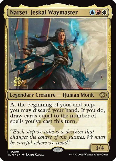 Narset, Jeskai Waymaster - Prerelease Cards Magic: The Gathering trading card