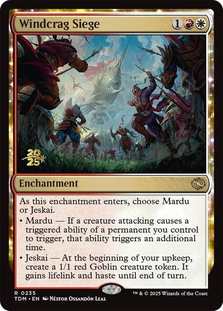 Windcrag Siege - Prerelease Cards Magic: The Gathering trading card