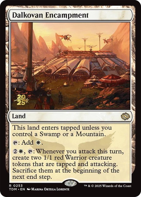 Dalkovan Encampment - Prerelease Cards Magic: The Gathering trading card