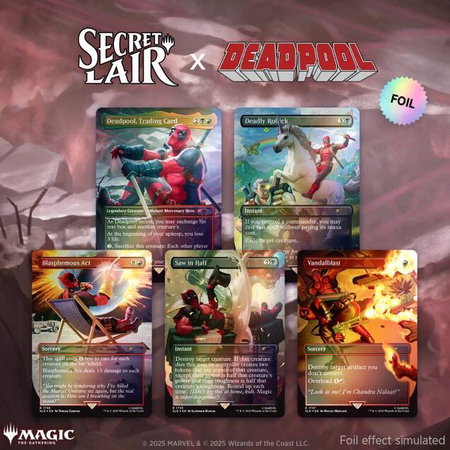 Secret Lair Drop: Secret Lair x Marvel's Deadpool: April Pool's Day! - Rainbow Foil Edition - Secret Lair Drop Series Magic: The Gathering trading card