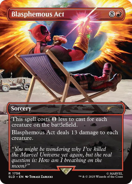 Blasphemous Act (1756) - Secret Lair Drop Series Magic: The Gathering trading card