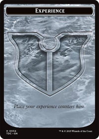 Experience // Treasure Double-Sided Token - Commander: Tarkir: Dragonstorm (TDC) #34 // 16 - Token Magic: The Gathering Trading Card