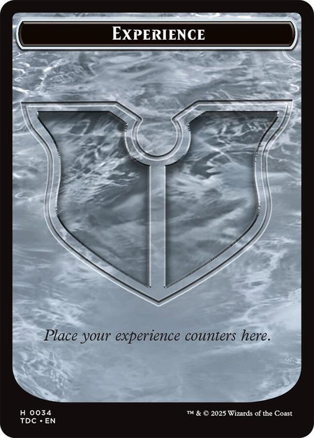 Experience // Treasure Double-Sided Token - Commander: Tarkir: Dragonstorm Magic: The Gathering trading card