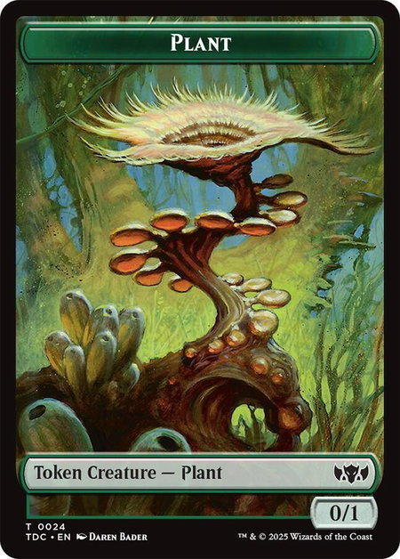 Plant // Goat Double-Sided Token - Commander: Tarkir: Dragonstorm Magic: The Gathering trading card