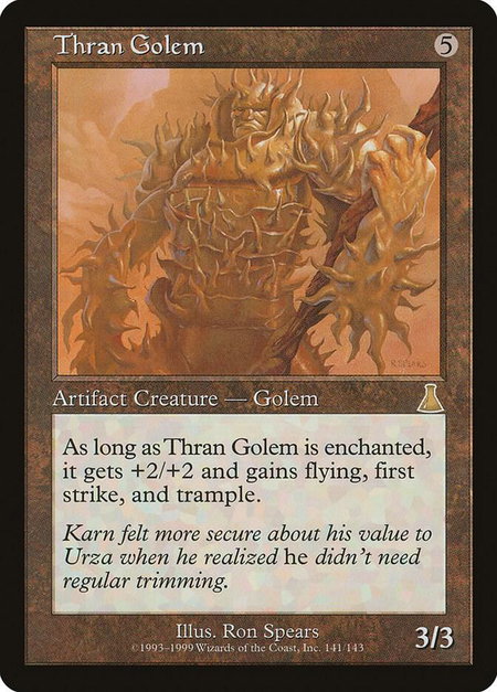 Thran Golem - Urza's Destiny Magic: The Gathering trading card