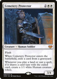 Cemetery Protector - Promo Pack: Aetherdrift (PPDFT) #6 - Mythic Magic: The Gathering Trading Card