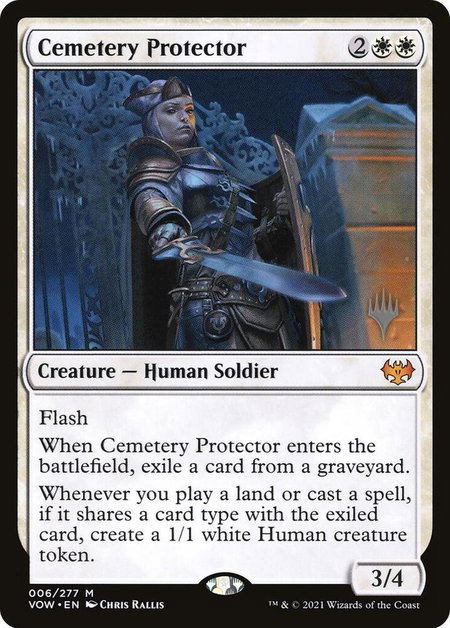 Cemetery Protector - Promo Pack: Aetherdrift Magic: The Gathering trading card