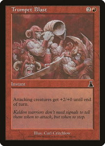 Trumpet Blast - Urza's Destiny (UDS) #98 - Common Magic: The Gathering Trading Card
