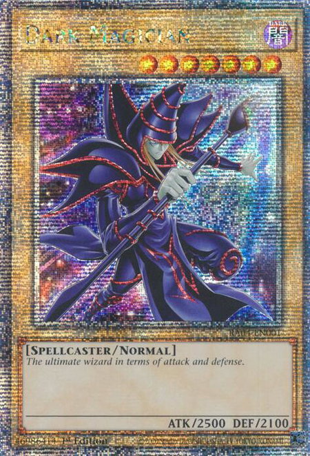 Dark Magician (New Art) (Quarter Century Secret Rare) - Quarter Century Stampede YuGiOh trading card