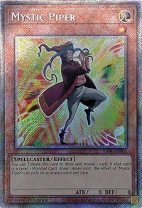 Mystic Piper (Platinum Secret Rare) - Quarter Century Stampede  #RA04-EN005 - Platinum Secret Rare YuGiOh Trading Card