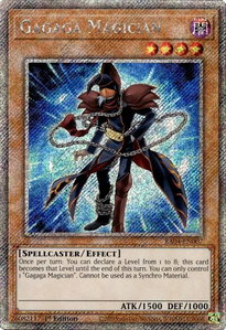Gagaga Magician (Platinum Secret Rare) - Quarter Century Stampede  #RA04-EN007 - Platinum Secret Rare YuGiOh Trading Card