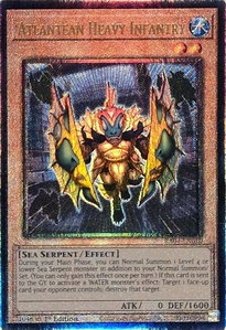 Atlantean Heavy Infantry (PUR) - Quarter Century Stampede  #RA04-EN010 - Prismatic Ultimate Rare YuGiOh Trading Card
