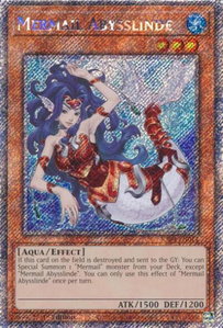 Mermail Abysslinde (Platinum Secret Rare) - Quarter Century Stampede  #RA04-EN011 - Platinum Secret Rare YuGiOh Trading Card