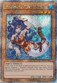 Mermail Abysslinde (Quarter Century Secret Rare) - Quarter Century Stampede #RA04-EN011 - Quarter Century Secret Rare YuGiOh Trading Card