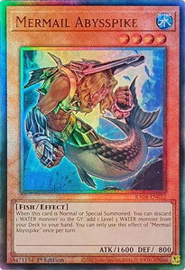 Mermail Abysspike (PUR) - Quarter Century Stampede  #RA04-EN012 - Prismatic Ultimate Rare YuGiOh Trading Card