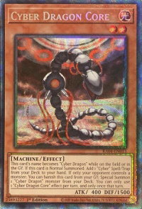 Cyber Dragon Core (PCR) - Quarter Century Stampede #RA04-EN013 - Prismatic Collector's Rare YuGiOh Trading Card