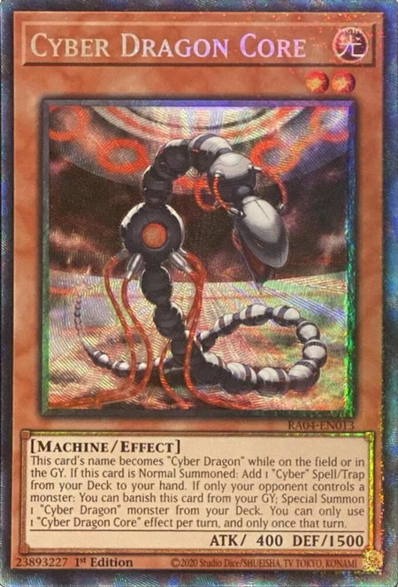 Cyber Dragon Core (PCR) trading card from Quarter Century Stampede Cyber Dragon Core (PCR) - Quarter Century Stampede YuGiOh trading card