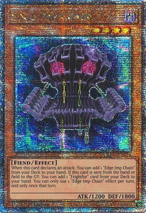 Edge Imp Chain (Quarter Century Secret Rare) - Quarter Century Stampede  #RA04-EN014 - Quarter Century Secret Rare YuGiOh Trading Card