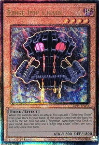 Edge Imp Chain (PUR) - Quarter Century Stampede  #RA04-EN014 - Prismatic Ultimate Rare YuGiOh Trading Card