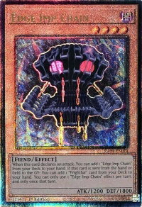 Edge Imp Chain (PUR) - Quarter Century Stampede #RA04-EN014 - Prismatic Ultimate Rare YuGiOh Trading Card
