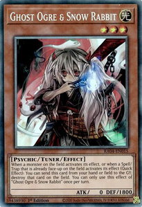 Ghost Ogre & Snow Rabbit (PCR) - Quarter Century Stampede  #RA04-EN015 - Prismatic Collector's Rare YuGiOh Trading Card