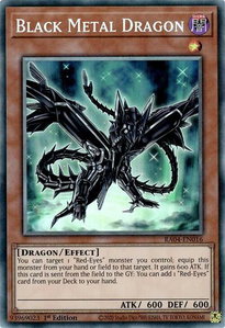 Black Metal Dragon (PCR) - Quarter Century Stampede  #RA04-EN016 - Prismatic Collector's Rare YuGiOh Trading Card