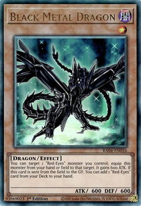 Black Metal Dragon (PUR) - Quarter Century Stampede  #RA04-EN016 - Prismatic Ultimate Rare YuGiOh Trading Card