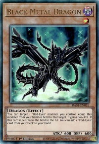 Black Metal Dragon (PUR) - Quarter Century Stampede #RA04-EN016 - Prismatic Ultimate Rare YuGiOh Trading Card
