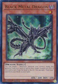 Black Metal Dragon (UR) - Quarter Century Stampede #RA04-EN016 - Ultra Rare YuGiOh Trading Card