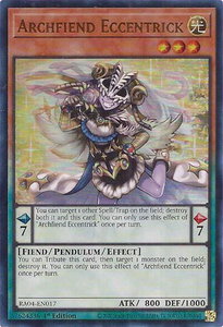 Archfiend Eccentrick (UR) - Quarter Century Stampede  #RA04-EN017 - Ultra Rare YuGiOh Trading Card