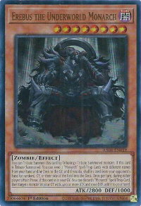 Erebus the Underworld Monarch (UR) - Quarter Century Stampede #RA04-EN019 - Ultra Rare YuGiOh Trading Card