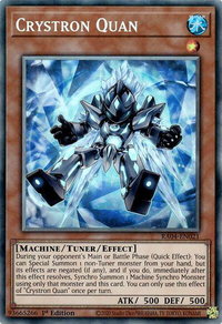 Crystron Quan (PCR) - Quarter Century Stampede  #RA04-EN021 - Prismatic Collector's Rare YuGiOh Trading Card