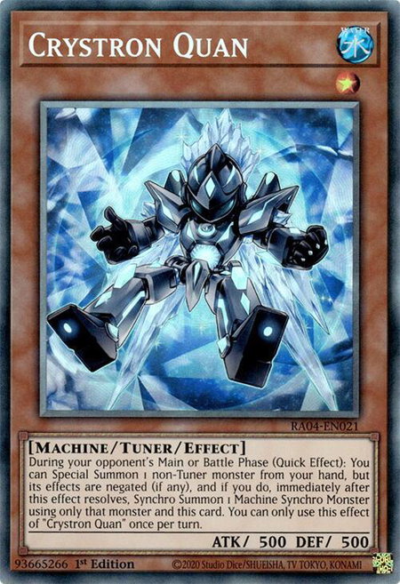 Crystron Quan (PCR) - Quarter Century Stampede YuGiOh trading card