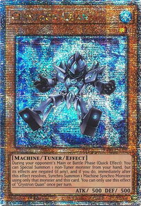 Crystron Quan (Quarter Century Secret Rare) - Quarter Century Stampede  #RA04-EN021 - Quarter Century Secret Rare YuGiOh Trading Card