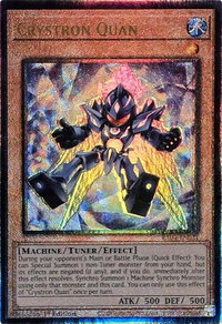 Crystron Quan (PUR) - Quarter Century Stampede  #RA04-EN021 - Prismatic Ultimate Rare YuGiOh Trading Card