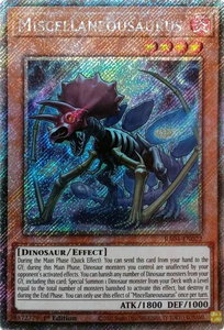Miscellaneousaurus (Platinum Secret Rare) - Quarter Century Stampede  #RA04-EN022 - Platinum Secret Rare YuGiOh Trading Card
