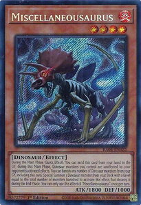 Miscellaneousaurus (Secret Rare) - Quarter Century Stampede  #RA04-EN022 - Secret Rare YuGiOh Trading Card