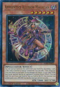 Apprentice Illusion Magician (UR) - Quarter Century Stampede #RA04-EN023 - Ultra Rare YuGiOh Trading Card