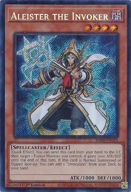 Aleister the Invoker (Alternate Art) (Secret Rare) - Quarter Century Stampede YuGiOh trading card