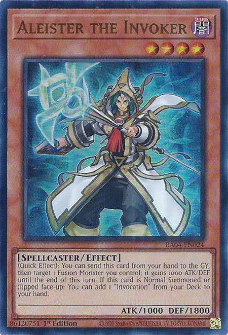 Aleister the Invoker (Alternate Art) (UR) trading card from Quarter Century Stampede Aleister the Invoker (Alternate Art) (UR) - Quarter Century Stampede YuGiOh trading card