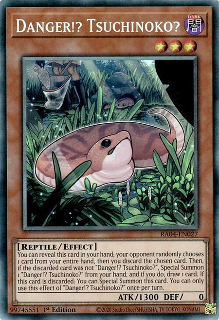 Danger!? Tsuchinoko? (PCR) - Quarter Century Stampede YuGiOh trading card