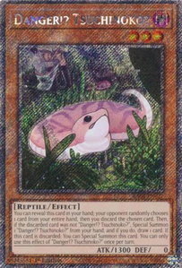 Danger!? Tsuchinoko? (Platinum Secret Rare) - Quarter Century Stampede  #RA04-EN027 - Platinum Secret Rare YuGiOh Trading Card