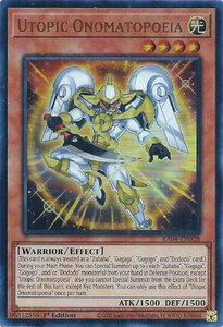 Utopic Onomatopoeia (UR) - Quarter Century Stampede  #RA04-EN028 - Ultra Rare YuGiOh Trading Card