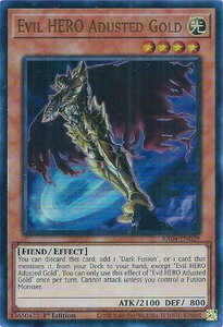 Evil HERO Adusted Gold (UR) - Quarter Century Stampede  #RA04-EN029 - Ultra Rare YuGiOh Trading Card